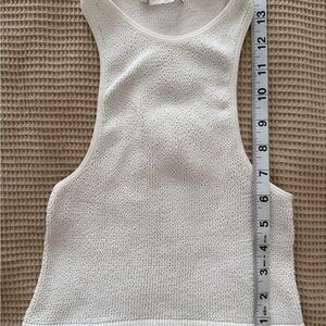 Zara Women's White Sleeveless Top